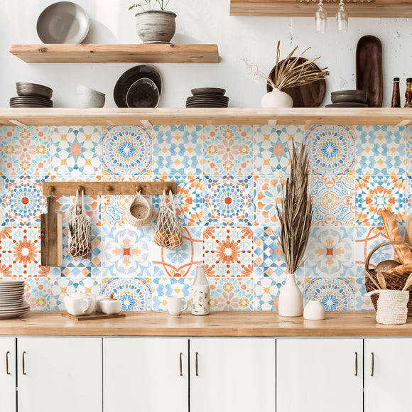 Transform Your Home Hassle-Free with Moroccan-Inspired Tile Stickers
