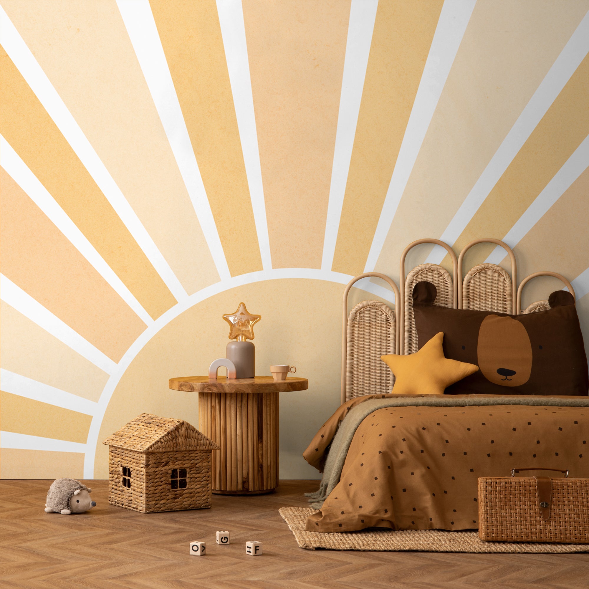 Rising Sun Wallpaper Mural – SirFace Graphics